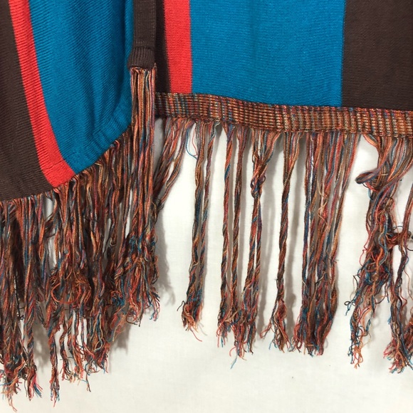 Venus Gray Long Open Front Duster Small Striped O/S - Picture 12 of 16